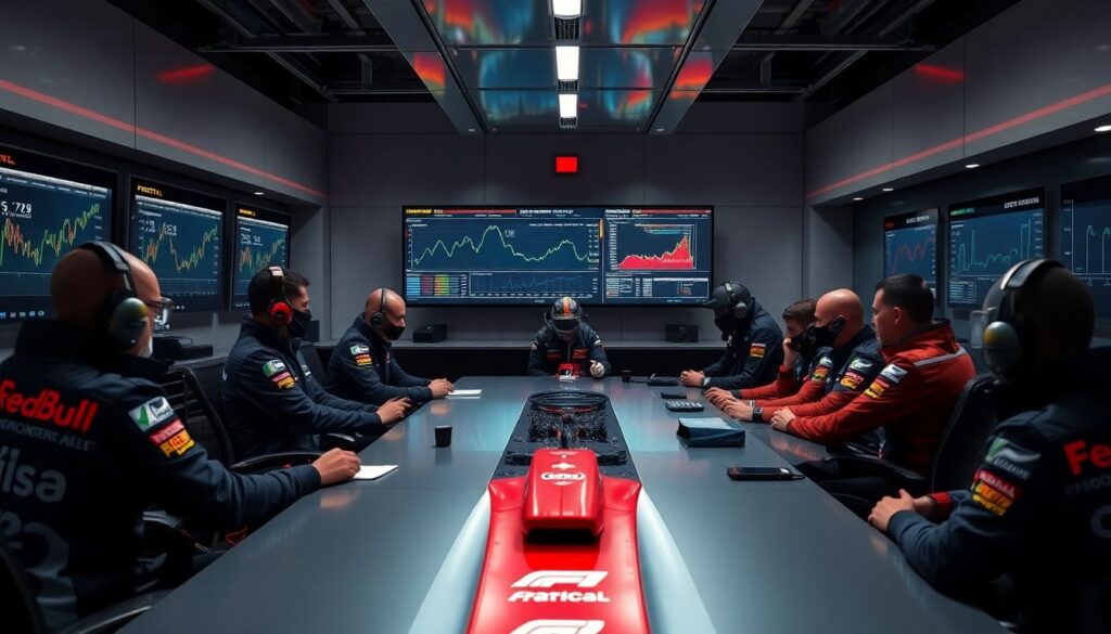 Внутри команды: как устроена работа штаба во время уик-энда Гран-при — от брифинга до чекered flag - иллюстрация