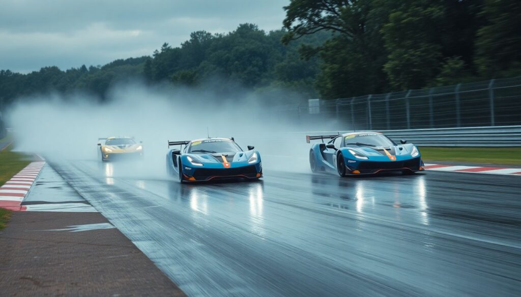 Дождевые гонки под микроскопом: как меняются аэродинамика, траектории и стратегия на мокрой трассе - иллюстрация